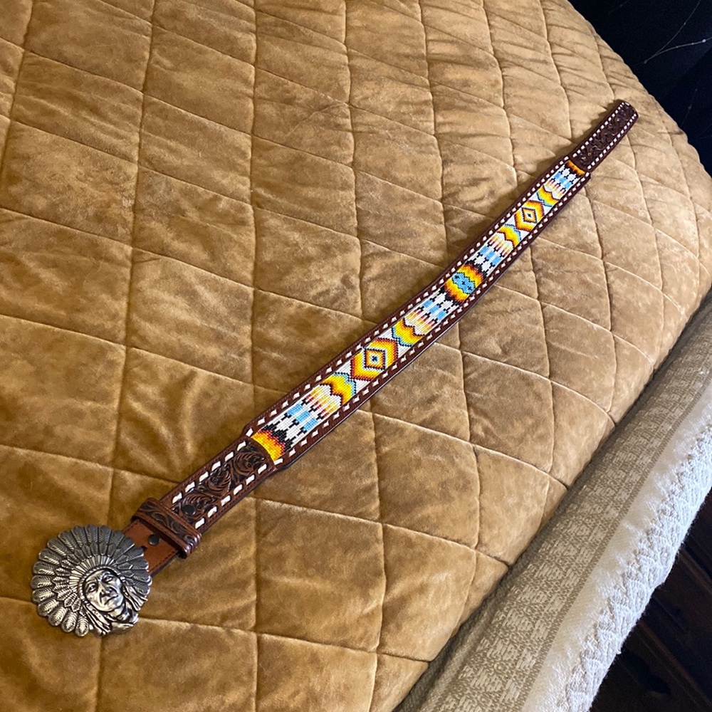 Genuine Handrooled Leather Belt!